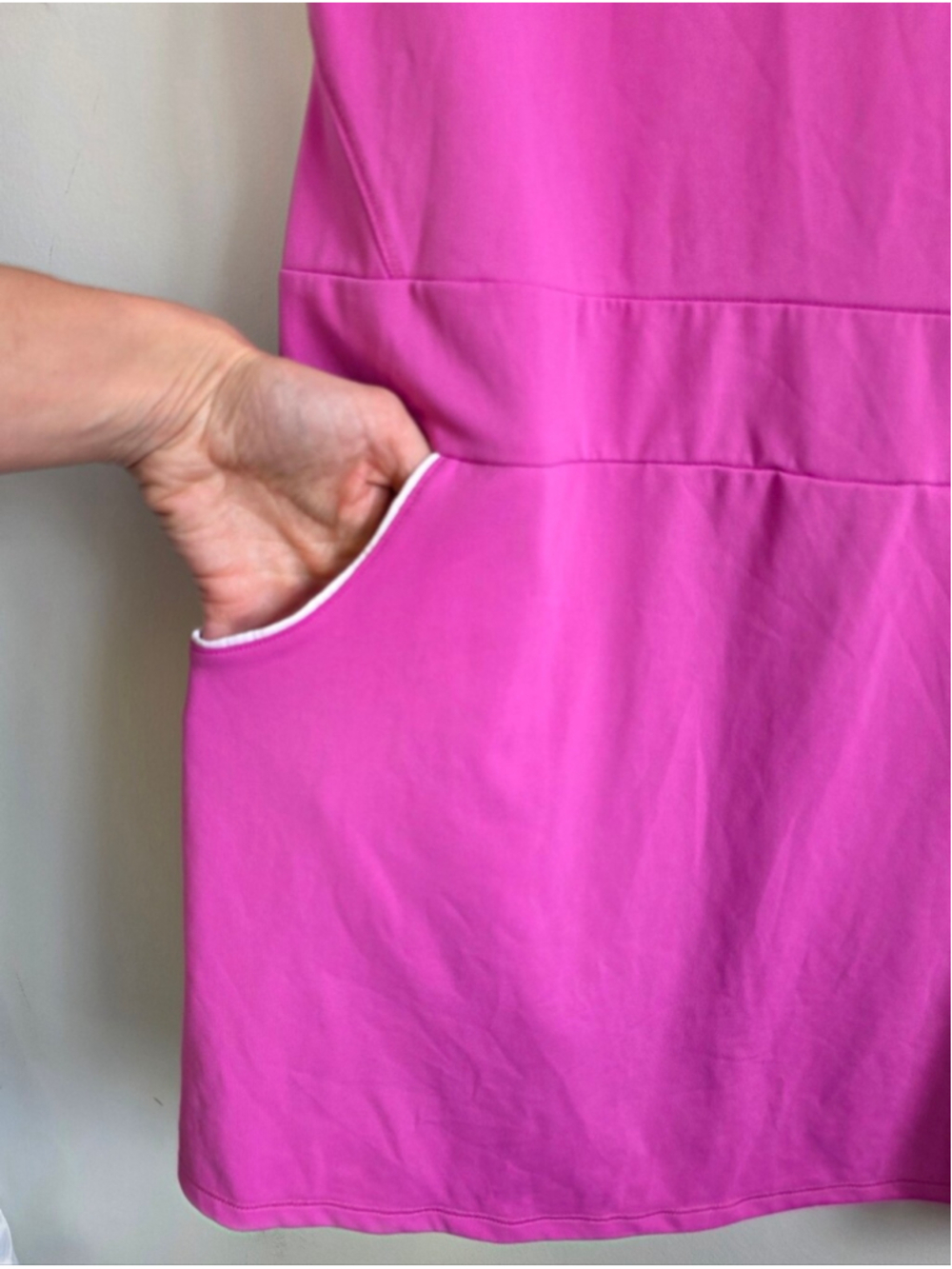 Adidas Golf Pink Zip Front Athletic Dress Womens Size 4 Sleeveless Performance - Picture 3 of 8